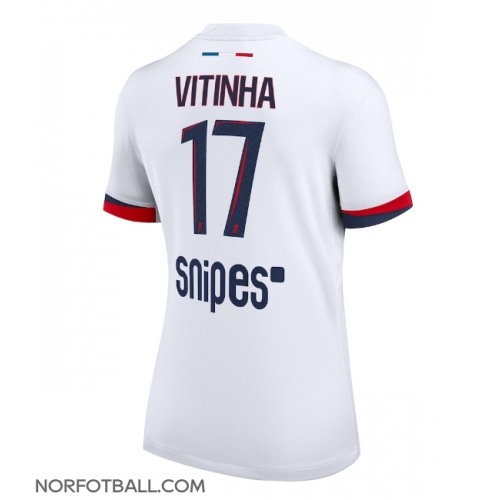 Billige Fotballdrakt Paris Saint-Germain Vitinha #17 Replika Bortedrakt Dame 2025-26 Kortermet Billige Fotballdrakt Paris Saint-Germain Vitinha #17 Replika Bortedrakt Dame 2025-26 Kortermet